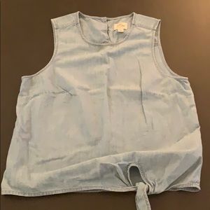 J.Crew Chambray Denim Tank